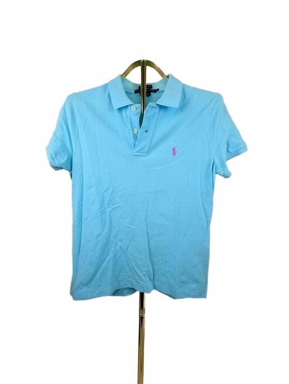Polo Ralph Lauren Polo Shirt Light Blue Cotton